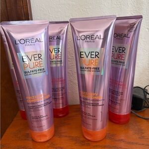 L'Oreal Ever Pure Sulfate-Free Conditioner - Purple and Orange ONE LOT OF 5